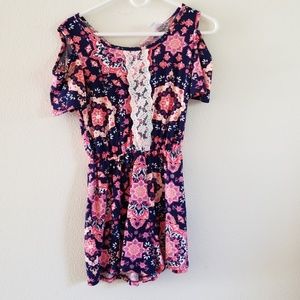 Multi Color Floral Romper